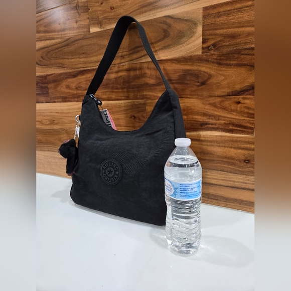 Kipling Bag Black Shoulder Monkey Keychain NEW Isidora - Picture 4 of 16